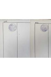 40x27cm Osmanlıca Büyük Boy Noter Evrak. Orijinal dönemine ait arkalı önlü damgalı Osmanlı