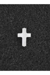 Sedef Taş Haç Kolye Ucu Bileklik Ucu Haç Takı Bijuteri Beyaz Renk