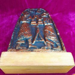 EL BOYAMA KABARTMA ANADOLU ESKİ UYGARLIKLARI MİTOLOJİSİ GÖRSELLİ AHŞAP KAİDELİ BİBLO