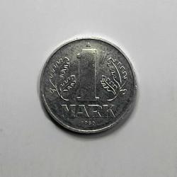 1980 Doğu Almanya 1 Mark Koleksiyonluk Eski Madeni Para