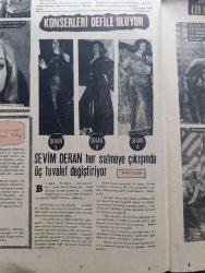 Tercüman İnci Gazetesi - Turkish Newspaper - 14 Haziran 1970 - Ertan Anapanın yeni aşkı Fotoğrafı - Şantöz Başak günlerini sevgilisinin dizi dibinde geçiriyor - Sevinç Pekin'in sözleri onun sihirli sesi ve yakıcı gözlerinden kendimi güç kurtardım Fotoğrafı - Yıldız Kenter Amerika'da tiyatro seks salgını halinde utandım Fotoğrafı - Mağrur Kadın başrolde Türkan Şoray Ekrem Bora Süleyman Turan Leman Akçatepe Foto Roman - trendeki yabancı başrolde Yelda Gürani Erdem Güvenç Anna Maria De Santo Foto Roman - tarihi aşk ve macera romanı Kleopatra yazan Murat Sertoğlu Yazı Dizisi - evlenmek istiyorum köşesi - rüyalarınız karakteriniz talihiniz Astro Grafoloji uzmanı hizmetinizde - Hilton yüzme havuzunun parlak açılış kokteyli - Beyböri çin sarayında başrolde Salih Güney Müjgan Ağralı Aynur Aydan ve Tanju Şakar senaryo Sevda Sezer Foto Roman - Foto Şaka - A'dan Z'ye kadar Kadın Ev yazan Belma Aksun - kadın ansiklopedisi - fıkra - dert ortağınız derman amca - dansta ilk adım - pens ve pli nasıl