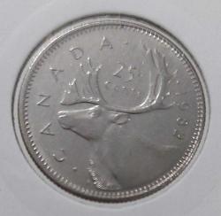 1982 KANADA 25 CENTS ORİJİNAL MADENİ PARASI KRALİÇE II.ELİZABETY(BİRLEŞİK KRALLIK KRALİÇESİ) FİGÜRLÜ 3ÖÖ2HH NADİRDİR