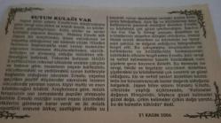 21 Kasım 2006-Orijinal Takvim Yaprağı-Doğum Günü-Söz,Nişan,Nikâh,Düğün ve Önemli Günler Hediyesi-Bizim Anadolu Takvimleri-Ayet(Zümer:38)-ABD,ilk hidrojen bombasını denedi(1952)-Murad,Ümmügülsüm-Suyun Kulağı Var