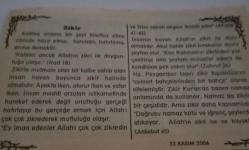 22 Kasım 2006-Orijinal Takvim Yaprağı-Doğum Günü-Söz,Nişan,Nikâh,Düğün ve Önemli Günler Hediyesi-Bizim Anadolu Takvimleri-Ayet(Al-i İmran:29)-Hz.Fatma(r.a.)vefatı(632)-Nuri,Ümmügülsüm-Zikir