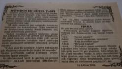 26 Kasım 2006-Orijinal Takvim Yaprağı-Doğum Günü-Söz,Nişan,Nikâh,Düğün ve Önemli Günler Hediyesi-Bizim Anadolu Takvimleri-Ayet(Hz.Ali(r.a.))-55.Hükümet gensoru ile düşürüldü(1998)-Rauf,Zehra-mü'minin En Güzel Vasfı-Fıkra