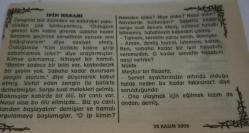 28 Kasım 2006-Orijinal Takvim Yaprağı-Doğum Günü-Söz,Nişan,Nikâh,Düğün ve Önemli Günler Hediyesi-Bizim Anadolu Takvimleri-Ayet(Nisa:53)-Kanuni'nin Bağdat'ı Fethi(1534)-Mübeşşir,Zekiyye-İpin Hesabı
