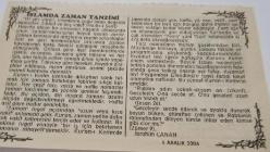6 Aralık 2006-Orijinal Takvim Yaprağı-Doğum Günü-Söz,Nişan,Nikâh,Düğün ve Önemli Günler Hediyesi-Bizim Anadolu Takvimleri-Ayet(Zariyat:56)-ABD 56 kişiye idam infazı vererek dünyada 1. oldu(1995)-Zülkarneyn;Züleyha-İslamda Zaman Tanzimi