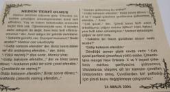24 Aralık 2006-Orijinal Takvim Yaprağı-Doğum Günü-Söz,Nişan,Nikâh,Düğün ve Önemli Günler Hediyesi-Bizim Anadolu Takvimleri-Ayet(Mehmet Feyiz Efendi)-RP seçim sonrası 1. parti oldu(1995)-Yasin Bedriye-Neden Terfi Olmuş