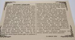 26 Aralık 2006-Orijinal Takvim Yaprağı-Doğum Günü-Söz,Nişan,Nikâh,Düğün ve Önemli Günler Hediyesi-Bizim Anadolu Takvimleri-Ayet(Hadis-i Şerif)-Uluslararası saat takviminin kabulü(1926)-Abdulhalim,Belkis-Dua'nın Ağırlığı