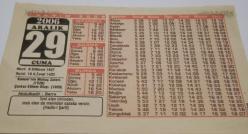 29 Aralık 2006-Orijinal Takvim Yaprağı-Doğum Günü-Söz,Nişan,Nikâh,Düğün ve Önemli Günler Hediyesi-Bizim Anadolu Takvimleri-Ayet(Hadis-i Şerif)-Kanuni'nin Mohaç Zaferi(1526)-Abdulkadir,Berre-Kurban-1-