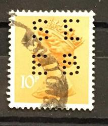 LOT.2 » İNGİLTERE KRALİÇE ELİZABETH PULU DAMGALI PERFİNLİ  M2-2a