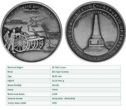 KUT-ÜL AMERE ZAFERİ 100.YIL HATIRA PARA OKSİDE GÜMÜŞ SERTİFİKALI