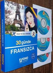 KOLAY VE HIZLI ÖĞRENİM 30 GÜNDE FRANSIZCA DÜZEY A1-A2 KİTAP + 3 ADET CD