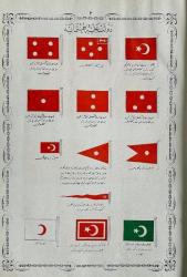 En Görkemli Büyük Boy Bayrak Albümümüz (1912) Devlet-i Aliye-i Osmaniye Sancaklarıyla Düvel-i Ecnebiye Bandıralarını Havi Albümdür