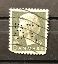 LOT.12 » ESKİ DANİMARKA PULU DAMGALI PERFİNLİ M2-7b