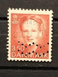 LOT.19 » ESKİ DANİMARKA PULU PERFİNLİ DAMGALI, M2-11b