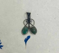 El İşçiliği Gümüş Tel , Yeşim Kolye