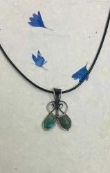 El İşçiliği Gümüş Tel , Yeşim Kolye