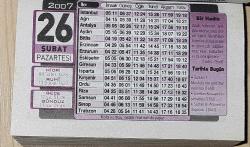 26 ŞUBAT 2007 PAZARTESİ - TAKVİM YAPRAĞI - DOĞUM GÜNÜ HEDİYESİ - TÜRMATSAN TAKVİMİ  -  SULTAN 1. MUSTAFA'NIN TAHT'DAN İNDİRİLİŞİ (1618)- İZZETTİN KASSAM'IN ŞEHADETİ (1936)- SULTAN 2. AHMED'İN DOĞUMU (1643)- KADIN ERKEK DENGESİ