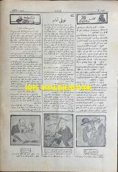 Osmanlıca Karagöz Mizah Dergisi-Gazetesi, Orijinal Dönem Basım, (Ottoman Magazine-Newspaper-Journal Illustré Cara-Gueuz) - 29 Mayıs 1926 - Sayı: 1899 - Karikatür: Fas Kuvvet Karşısında Boyun Eğdi! 