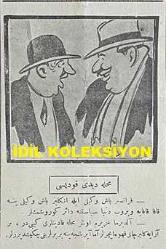 Osmanlıca Karagöz Mizah Dergisi-Gazetesi, Orijinal Dönem Basım, (Ottoman Magazine-Newspaper-Journal Illustré Cara-Gueuz) - 3 Şubat 1926 - Sayı: 1866 - Karikatürist Togo'nun İtalya'nın Silahlanmasına Dair Benito Mussolini'yi Tasvir Eden Çalışması: Bu Gidişle Bir Patlayacak Amma Ne Zaman? 