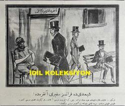 Osmanlıca Karagöz Mizah Dergisi-Gazetesi, Orijinal Dönem Basım, (Ottoman Magazine-Newspaper-Journal Illustré Cara-Gueuz) - 3 Şubat 1926 - Sayı: 1866 - Karikatürist Togo'nun İtalya'nın Silahlanmasına Dair Benito Mussolini'yi Tasvir Eden Çalışması: Bu Gidişle Bir Patlayacak Amma Ne Zaman? 