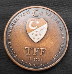 Beşiktaş 16. Şampiyonluk 2021 ÇİL Hatıra BRONZ PARA (Sertifika Yoktur)