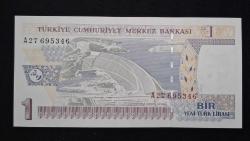 8. Emisyon 1 YTL A27 ÇİL KAĞIT PARA