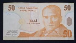 8. Emisyon 50 YTL E17 ÇÇT KAĞIT PARA