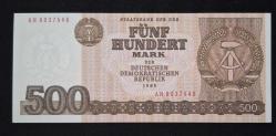 Doğu Almanya 500 Mark 1985 ÇİL KAĞIT PARA