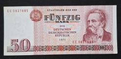 Doğu Almanya 50 Mark 1971 ÇÇT KAĞIT PARA