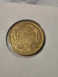 1956 YILI 25 KURUŞ PİRİNÇ ÇİL ÇİLALTI