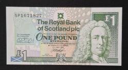 1 Pound 1999 ÇİL HATIRA KAĞIT PARA  (İskoç Parlamentosu'nun İlk Toplantısı)