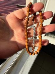 Gümüş püsküllü kuka tesbih 33’lü.