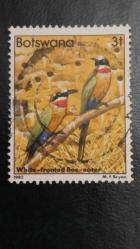 1982 YILI BOSTWANA KUŞLAR KATALOG DEĞERİ 4 EURO  DAMGALI ŞARNİYERSİZ.