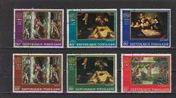 Tablo - Resim - El sanatları temalı  damgalı pul veya seri