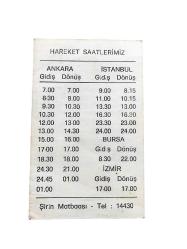 Güven Otobüs İşletmesi ZONGULDAK - Kartvizit ve Hareket Saatleri
