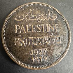 Filistin 2 Mil 1927.  Bronz. Çap 28 mm.