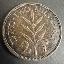 Filistin 2 Mil 1927.  Bronz. Çap 28 mm.