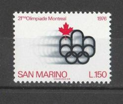 1976 San Marino Montreal Olimpiyat Oyunları Tam Seri MNH