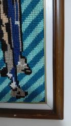 Büyük Boy El İşçiliği Etamin Goblen – Asaletin ve Gücün Sembolü At Figürü (68x140 cm)