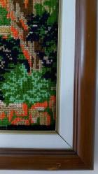 Gün Batımında Yelkenli – Büyük Boy El İşçiliği Etamin Tablo (120x60 cm)