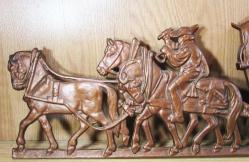 AnTiKa AVRUPA DeMiR DöKüM ATLI ARABA RÖLYEFİ......Büyük Boy