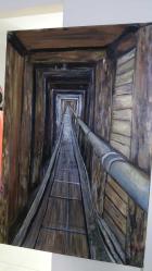 Zamanın İçinden Geçen Yol | Derin Perspektifli Figüratif Kompozisyon