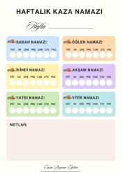 Kaza Namazı Takip Defteri – Cep Boy (20 Yıllık)