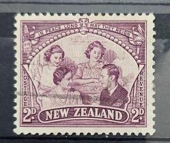 Yeni Zelanda 1946 Kraliyet Ziyareti-Damgalı pul
