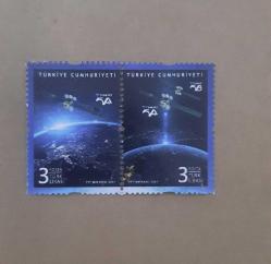 2021 İletişim Türksat 5A Blokiçi Tam Seri  Damgalı (Yıkanmış)  Posta Pulu - Türkiye PUL Koleksiyonu - Turkish Postage Stamp