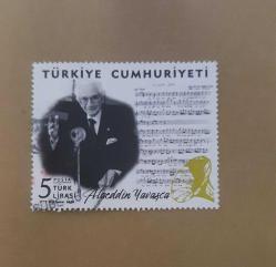 2022 Alaeddin Yavaşça Tam Seri Pul  (Yıkanmış)  Damgalı Posta Pulu - Türkiye PUL Koleksiyonu - Turkish Postage Stamp