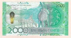 Kazakhstan 2000 Tenge 2024  2025 P 53 New Design Saiga UNC (TK 19 331) ÇİL