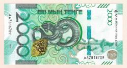 Kazakhstan 2000 Tenge 2024  2025 P 53 New Design Saiga UNC (TK 19 331) ÇİL